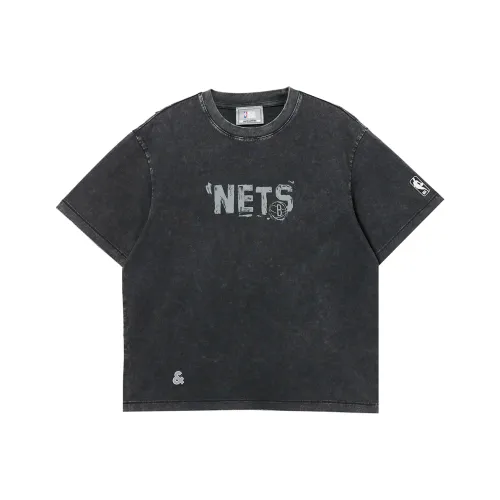 JACK JONES· Джек JONES X NBA Co Брендированный Brooklyn Nets Т-Рубашка Мужская