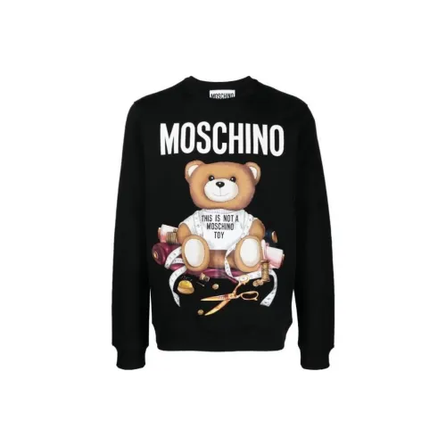 MOSCHINO Мужские черные свитшоты