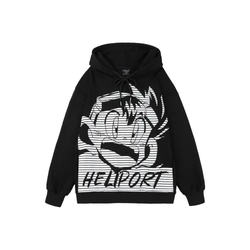 HELIPORT Толстовка Осенняя Унисекс Черная