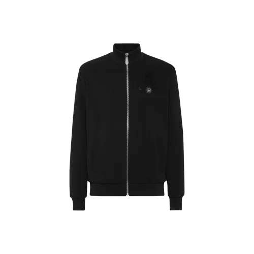 PHILIPP PLEIN Мужские черные куртки