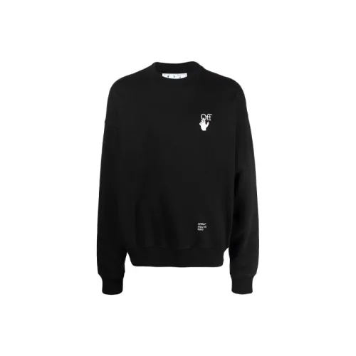 Off Белый FW21 Толстовка Мужской Черный