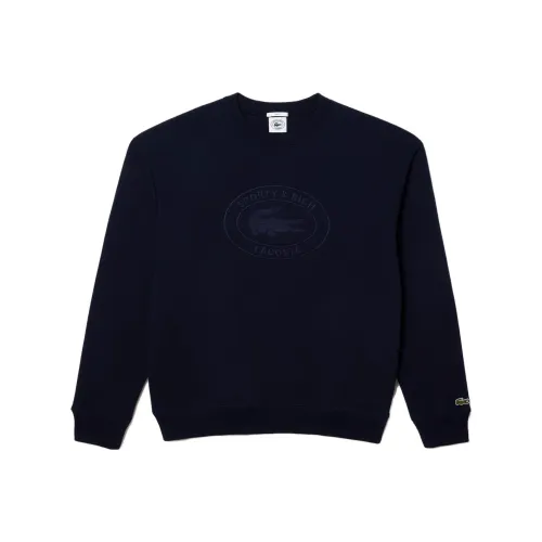 Свитшот унисекс LACOSTE Collaboration x SPORTY RICH темно-синий