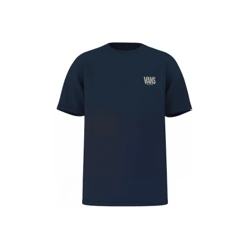 Vans Curbside Service T-Shirt Мужская Морской Синий