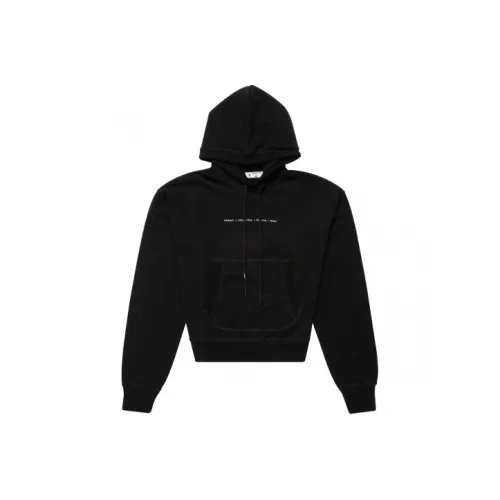 Off Белый FW21 Черный Мужские Толстовки