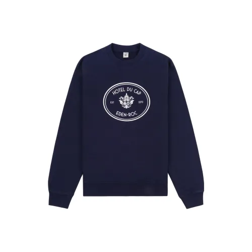 SPORTY & RICH Hotel DU Cap Éden ROC SS23 Co Брендированные SERIES Синий Унисекс Свитшоты