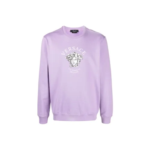 VERSACE Фиолетовый Мужской Свитшот