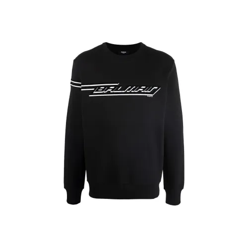BALMAIN Черные Мужские Свитшоты