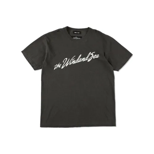 WIND AND SEA x THE ROLLING STONES SS24 T-Shirt Унисекс Угольный Серый