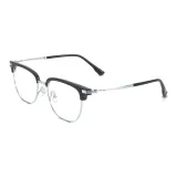 Яркий черный | Серебряный-C05 & Защита от синего света, 0 диоптрий, линзы