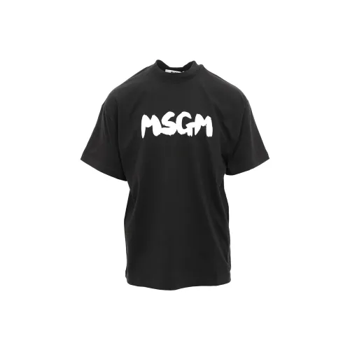 MSGM Черные Мужские T-Рубашки