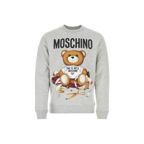 MOSCHINO Серый Мужской Свитшот