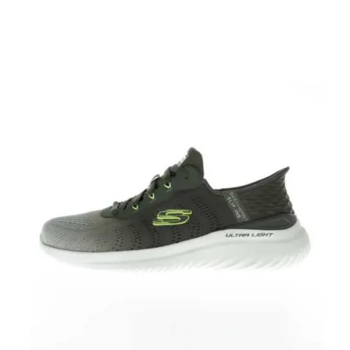 Skechers BOUNDER 2,0 Low Топ Беговые кроссовки Мужской Серый Зеленый