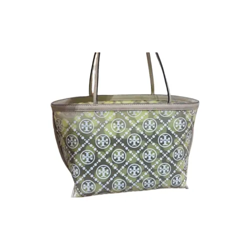TORY BURCH T Monogram Нейлон Полиамид Тоут Сумка Сумка для покупок Сумка Маленькая Женская Хаки
