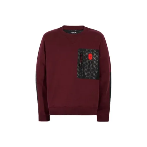 COACH Умбра Красный Мужские Свитшоты