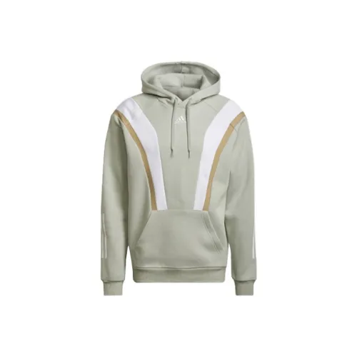 Adidas Sw Fl Hoddie Толстовка Мужская Зеленая