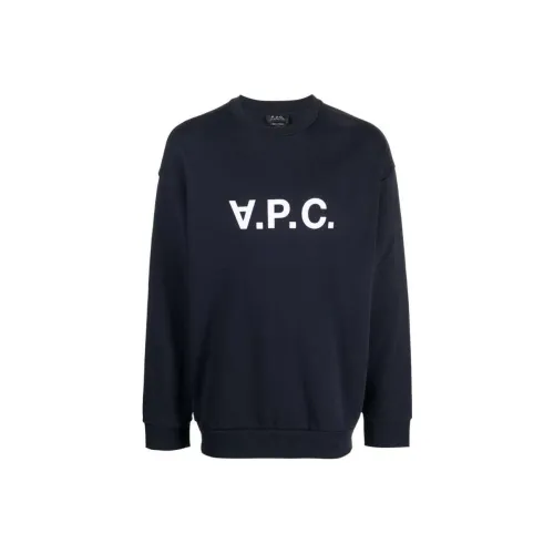 A.P.C. Joint Paragraph Морской Синий Мужской Свитшот