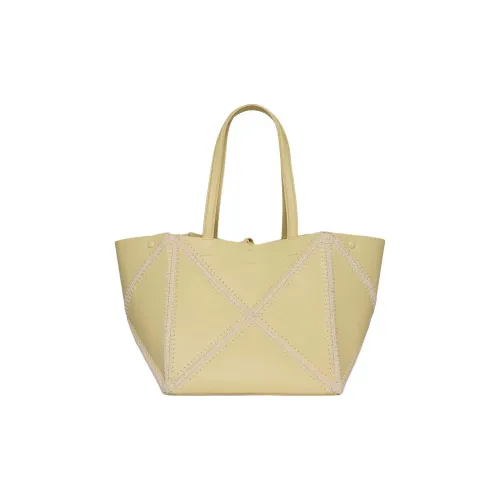 NANUSHKA Полиуретан Тоут Сумка Сумка для покупок Сумка Сумка через плечо Женская Светло-желтая