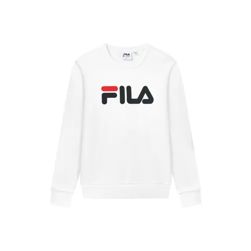 FILA Стандартный белый Унисекс Свитшоты