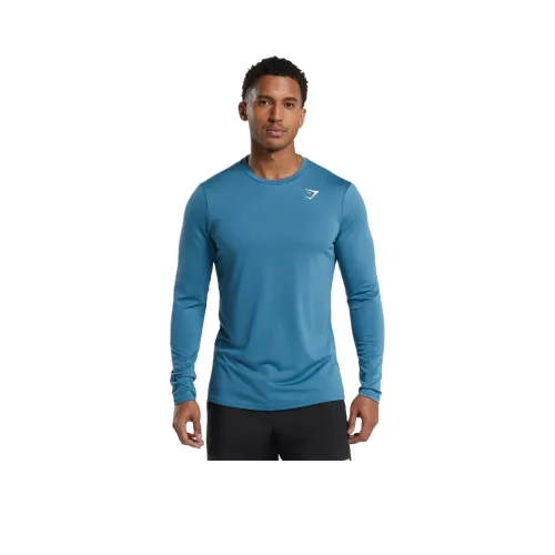 GYMSHARK Синий Мужской T-Рубашки