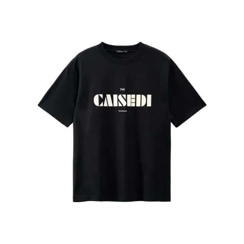 CAISEDI Черные Мужские T-Рубашки