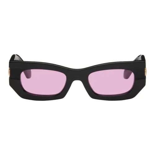 OFF Белый Ацетат Прямоугольные Солнцезащитные очки Унисекс Черный