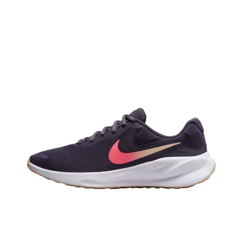 Nike REVOLUTION 7 Slip-resistant Abrasion-resistant Low Top Casual Running Shoes Women's Purple Найк REVOLUTION 7 Противоскользящий Устойчивый к истиранию Низкий Топ Повседневные Беговые Кроссовки Женские Фиолетовые