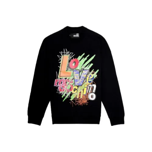 MOSCHINO Мужские черные свитшоты