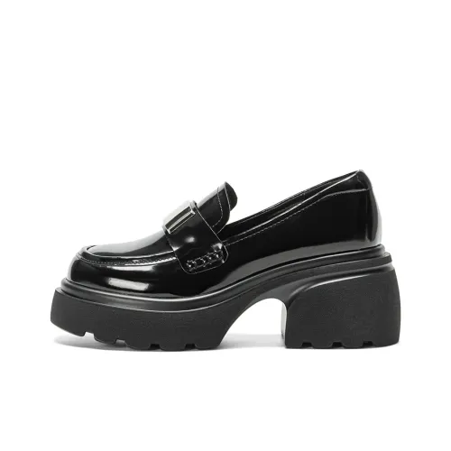 EXULL Q Лоферы 7CM Женские Черные
