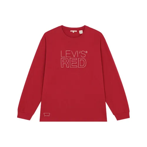 Levis Red Men's Sweatshirts Левис Красный Мужские Толстовки