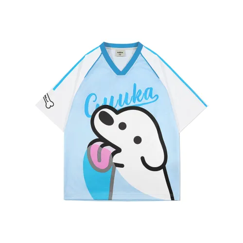 Guuka x Matsui T-Shirt Унисекс Ледяной Синий