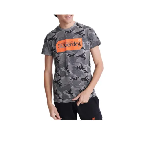 SUPERDRY Серый Мужской T-Рубашки