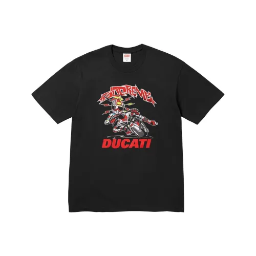 Supreme Дукати Co Брендированная Серия Унисекс Футболки