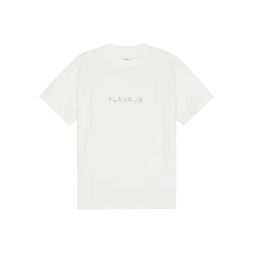 Flaneur Homme Белый Мужской T-Рубашки