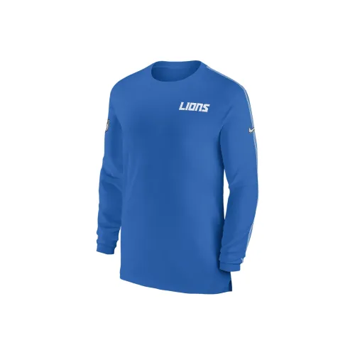 Nike x NFL Detroit Lions Sideline COACH T-Shirt Мужской Синий
