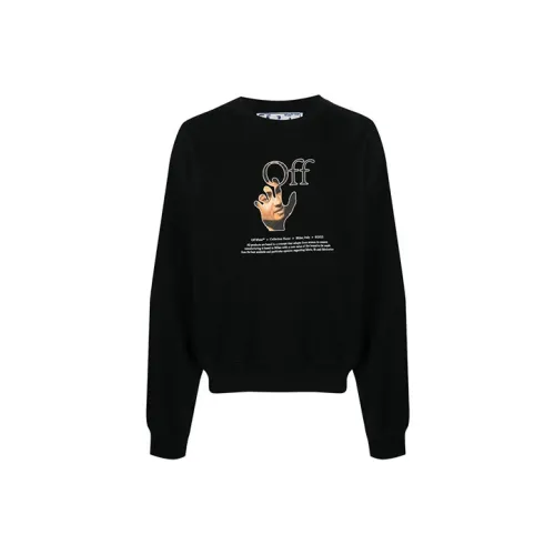 Off Белый FW21 Черный Мужские Толстовки