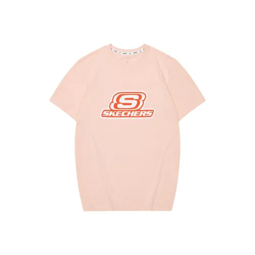 Skechers T-Shirt Унисекс Персиково-Розовый