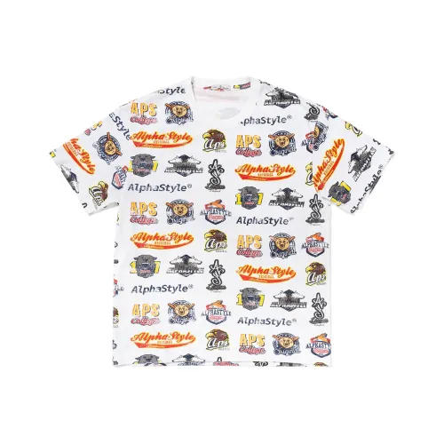 AlphaStyle Белая Унисекс Футболка
