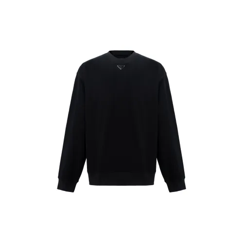 PRADA Мужские черные свитшоты