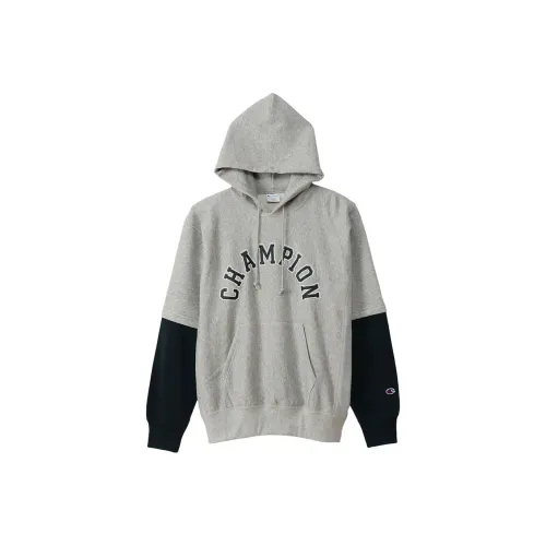 Champion с капюшоном свободный крой Mock двухкомпонентный худи весенний-осенний вариант Япония унисекс