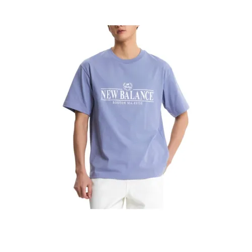 New Balance совместная футболка Мужская Светло-фиолетовая