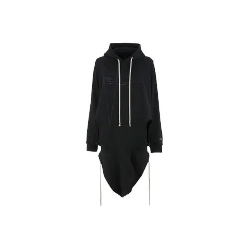 RICK OWENS совместный бренд RO X Champion Толстовка Мужской Черный