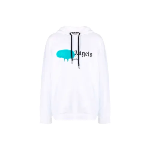 PALM ANGELS Bright White Men's Sweatshirts PALM ANGELS Ярко-белый Мужские Толстовки
