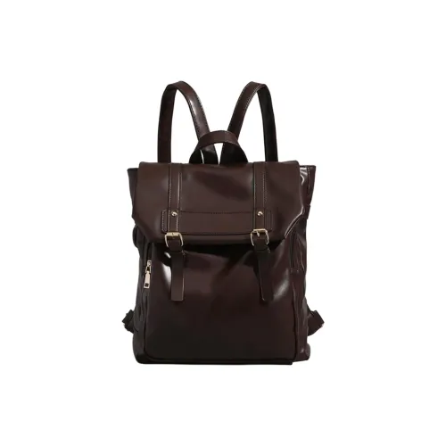 Gerlanx ПУ (полиуретан) Рюкзак Стандартный Женский Кофейный Черный