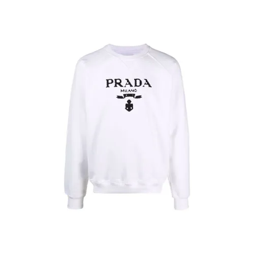 PRADA Белый Унисекс Свитшоты