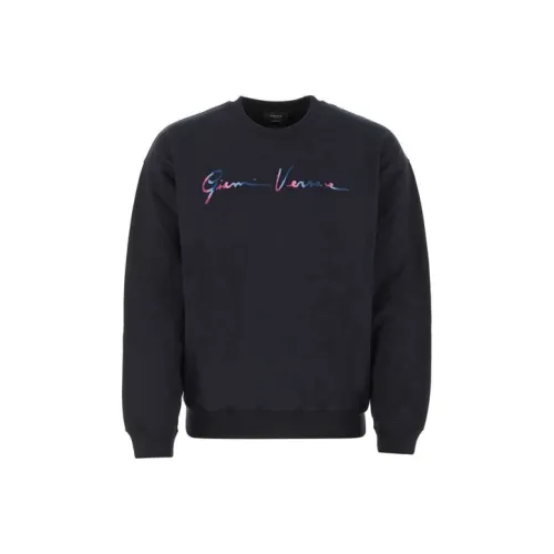 VERSACE Темно-синие мужские свитшоты