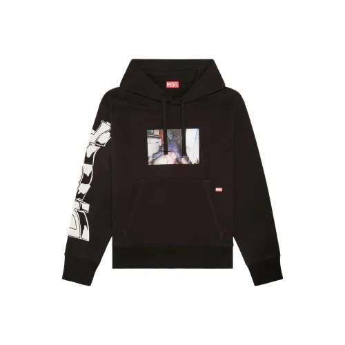 DIESEL Черные Мужские Свитшоты