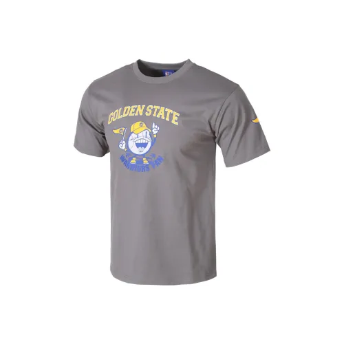 NBA Warriors Team Футболка Унисекс Серого цвета
