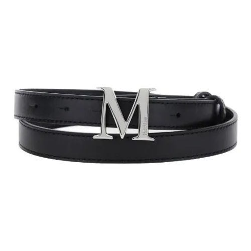 MaxMara Телячья кожа Кожаные ремни Унисекс Черный