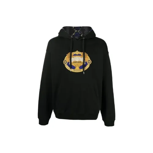 VERSACE Мужские черные свитшоты