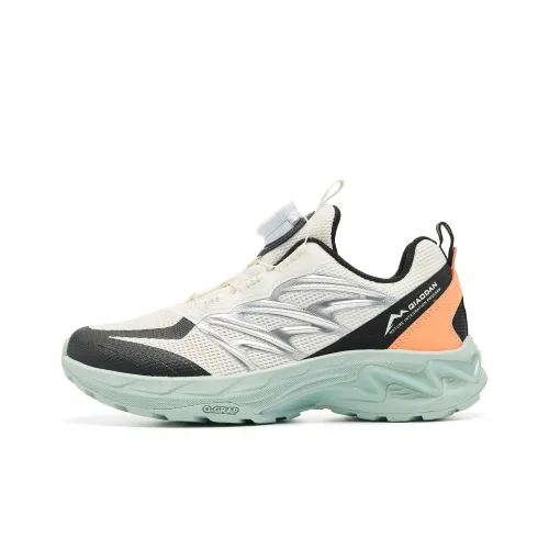 QIAODAN Большая Медведица 3,0 Противоскользящий Устойчивый к износу Низкий Топ Детская Беговая Обувь Белый Зеленый